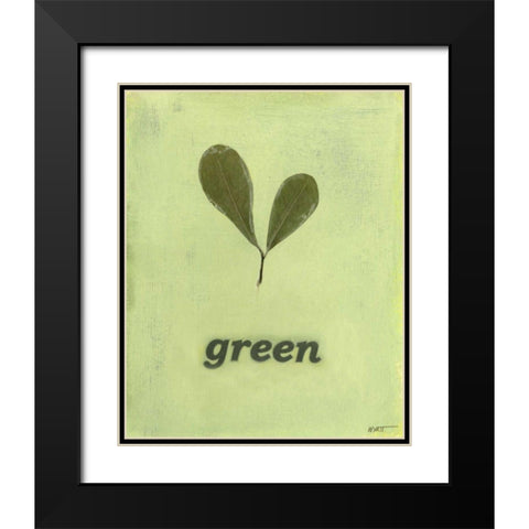 Going Green III Black Modern Wood Framed Art Print with Double Matting by Wyatt Jr., Norman