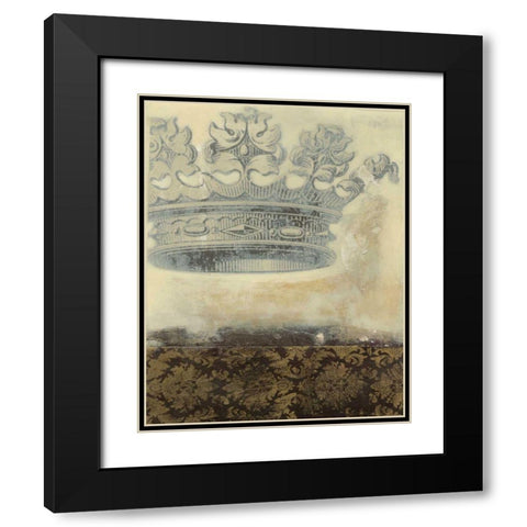 Regal Crown I Black Modern Wood Framed Art Print with Double Matting by Wyatt Jr., Norman