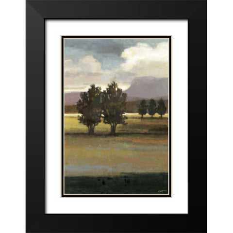 Mountain Range I Black Modern Wood Framed Art Print with Double Matting by Wyatt Jr., Norman