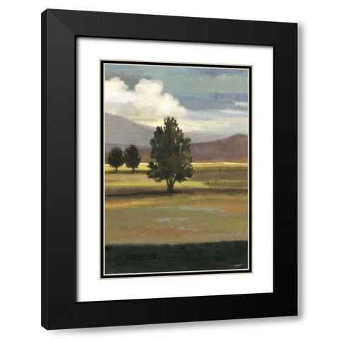 Mountain Range II Black Modern Wood Framed Art Print with Double Matting by Wyatt Jr., Norman