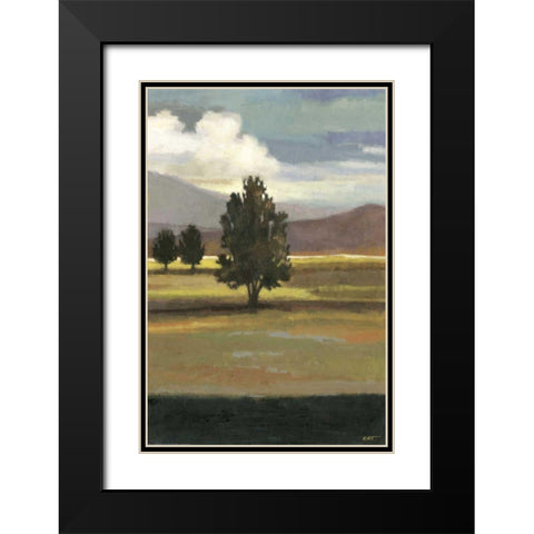 Mountain Range II Black Modern Wood Framed Art Print with Double Matting by Wyatt Jr., Norman