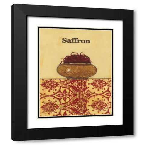 Exotic Spices - Saffron Black Modern Wood Framed Art Print with Double Matting by Wyatt Jr., Norman