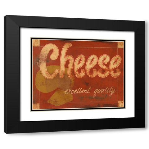 Cheese Black Modern Wood Framed Art Print with Double Matting by Wyatt Jr., Norman