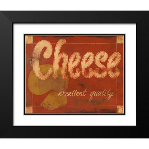 Cheese Black Modern Wood Framed Art Print with Double Matting by Wyatt Jr., Norman