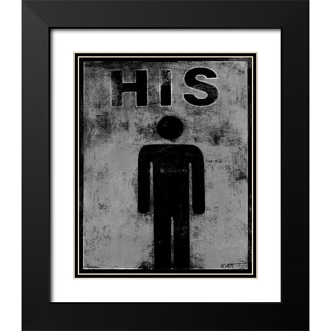 His Black Modern Wood Framed Art Print with Double Matting by Wyatt Jr., Norman
