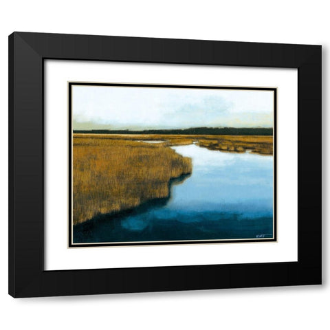 Wet Lands I Black Modern Wood Framed Art Print with Double Matting by Wyatt Jr., Norman