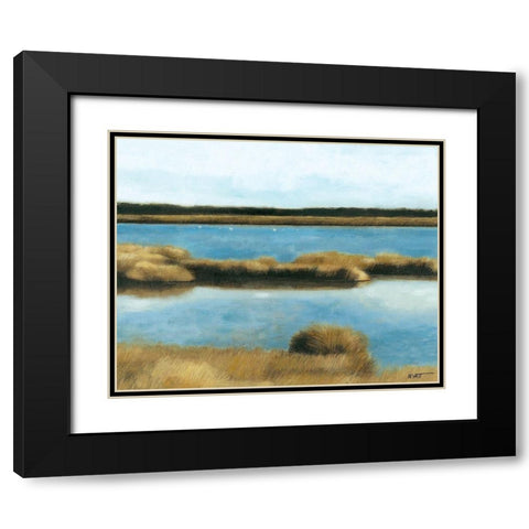 Wet Lands II Black Modern Wood Framed Art Print with Double Matting by Wyatt Jr., Norman