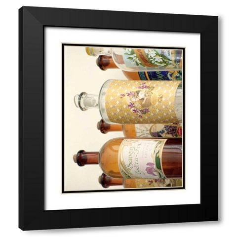 French Perfume Bottles II Black Modern Wood Framed Art Print with Double Matting by Gray, Madelaine