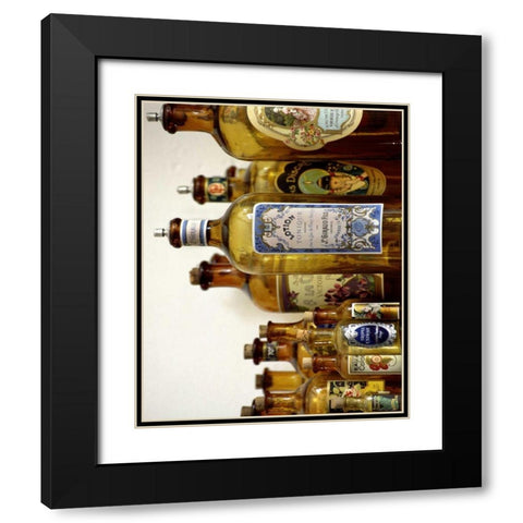 French Perfume Bottles III Black Modern Wood Framed Art Print with Double Matting by Gray, Madelaine