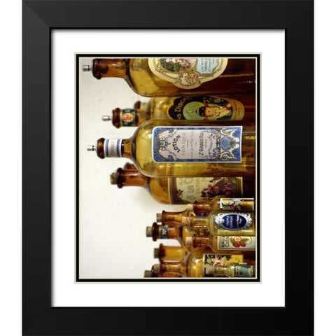 French Perfume Bottles III Black Modern Wood Framed Art Print with Double Matting by Gray, Madelaine