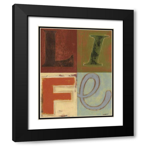 Life Black Modern Wood Framed Art Print with Double Matting by Wyatt Jr., Norman