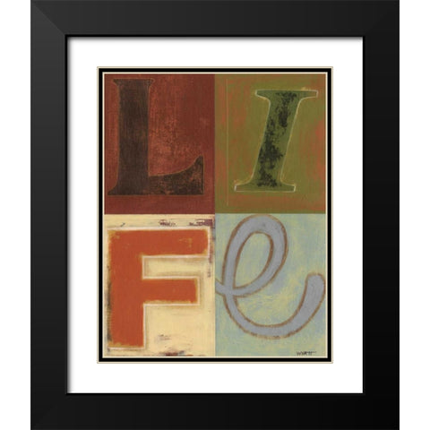 Life Black Modern Wood Framed Art Print with Double Matting by Wyatt Jr., Norman