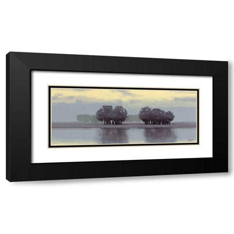 Lake Amethyst II Black Modern Wood Framed Art Print with Double Matting by Wyatt Jr., Norman