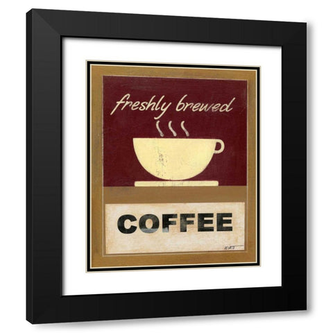 Hot Coffee I Black Modern Wood Framed Art Print with Double Matting by Wyatt Jr., Norman