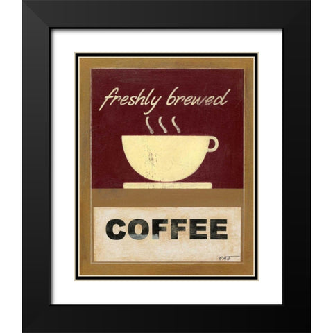 Hot Coffee I Black Modern Wood Framed Art Print with Double Matting by Wyatt Jr., Norman