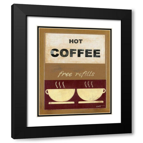 Hot Coffee II Black Modern Wood Framed Art Print with Double Matting by Wyatt Jr., Norman