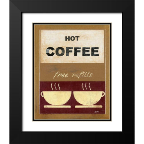 Hot Coffee II Black Modern Wood Framed Art Print with Double Matting by Wyatt Jr., Norman