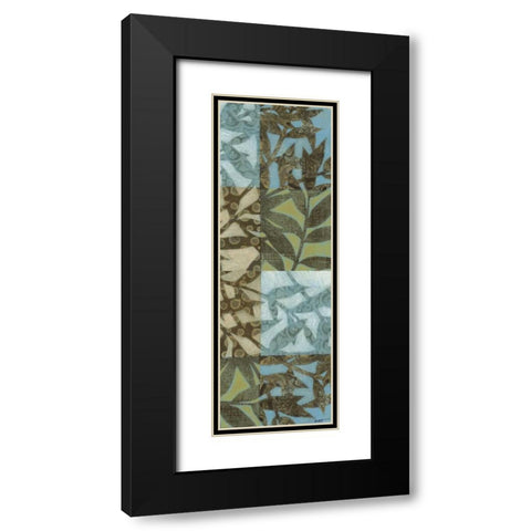Swaying Fronds Panel I Black Modern Wood Framed Art Print with Double Matting by Wyatt Jr., Norman