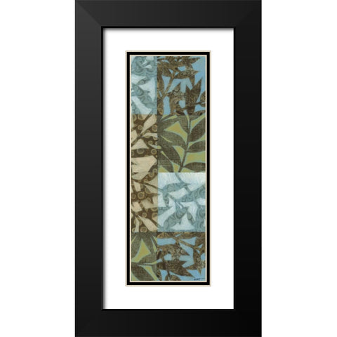 Swaying Fronds Panel I Black Modern Wood Framed Art Print with Double Matting by Wyatt Jr., Norman