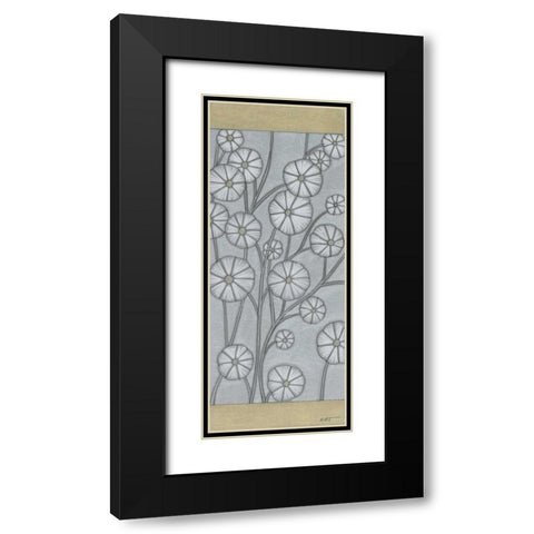 Shimmering Daisies II Black Modern Wood Framed Art Print with Double Matting by Wyatt Jr., Norman