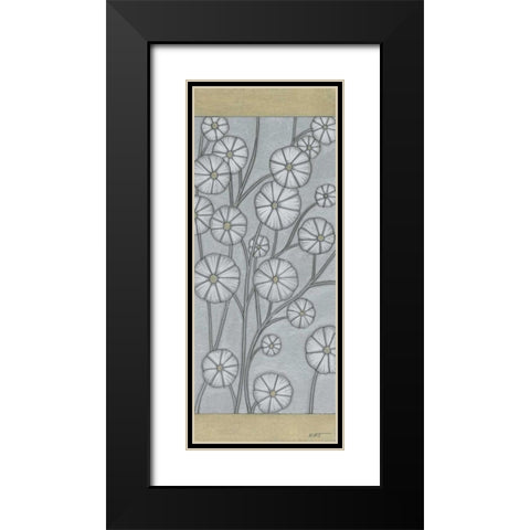 Shimmering Daisies II Black Modern Wood Framed Art Print with Double Matting by Wyatt Jr., Norman