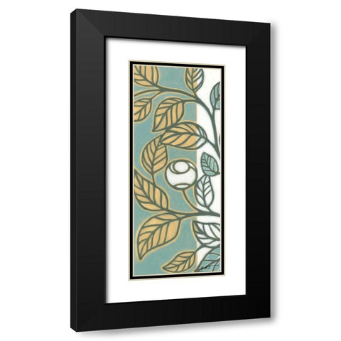 Flourish I Black Modern Wood Framed Art Print with Double Matting by Wyatt Jr., Norman