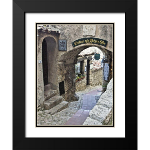 Cobbled Walkway I Black Modern Wood Framed Art Print with Double Matting by Perry, Rachel