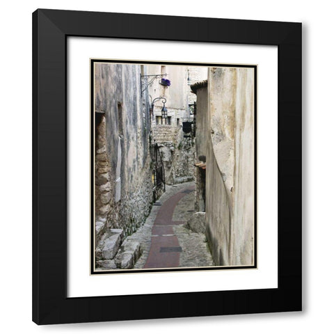 Cobbled Walkway II Black Modern Wood Framed Art Print with Double Matting by Perry, Rachel