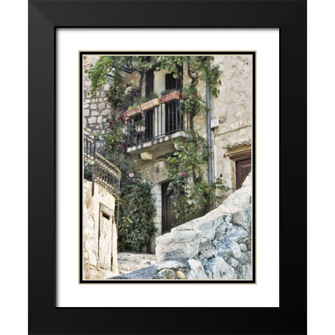 Cobbled Walkway IV Black Modern Wood Framed Art Print with Double Matting by Perry, Rachel