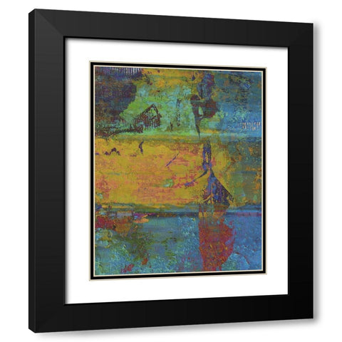 Golden Light II Black Modern Wood Framed Art Print with Double Matting by Mountain Ricki