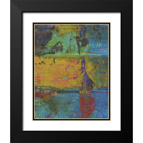 Golden Light II Black Modern Wood Framed Art Print with Double Matting by Mountain Ricki