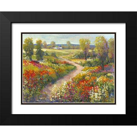 Morning Walk II Black Modern Wood Framed Art Print with Double Matting by OToole, Tim