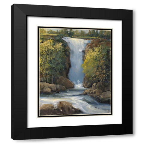 Snow Melt I Black Modern Wood Framed Art Print with Double Matting by OToole, Tim