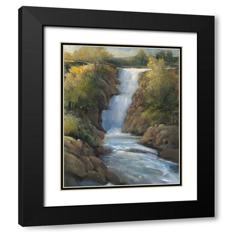 Snow Melt II Black Modern Wood Framed Art Print with Double Matting by OToole, Tim