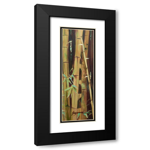 Bamboo Finale II Black Modern Wood Framed Art Print with Double Matting by Wilkins, Suzanne