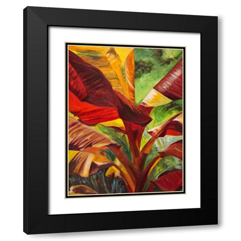 Banana Duo I Black Modern Wood Framed Art Print with Double Matting by Wilkins, Suzanne