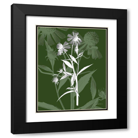 Jewel Stems III Black Modern Wood Framed Art Print with Double Matting by Burghardt, James