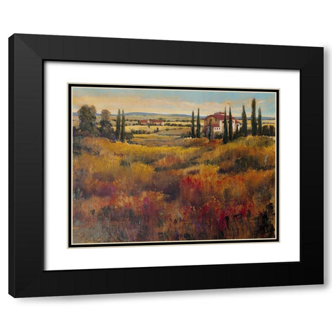 Tuscany I Black Modern Wood Framed Art Print with Double Matting by OToole, Tim