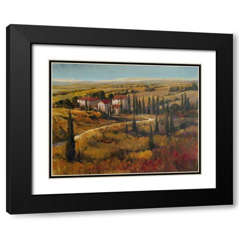 Tuscany II Black Modern Wood Framed Art Print with Double Matting by OToole, Tim