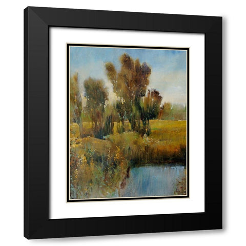 Sunkissed Field I Black Modern Wood Framed Art Print with Double Matting by OToole, Tim