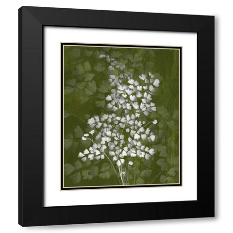 Jewel Ferns III Black Modern Wood Framed Art Print with Double Matting by Burghardt, James
