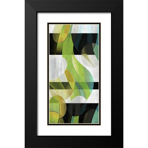 Sea Life Panel II Black Modern Wood Framed Art Print with Double Matting by Burghardt, James