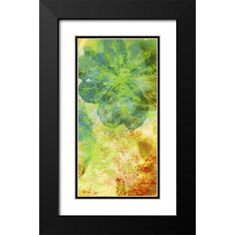 Teal and Silhouettes II Black Modern Wood Framed Art Print with Double Matting by Mountain, Ricki