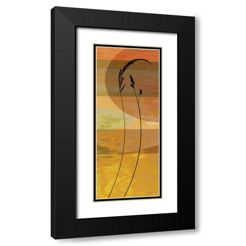 Sunset Duet III Black Modern Wood Framed Art Print with Double Matting by Burghardt, James