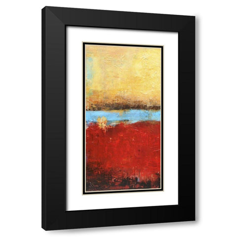 Golden Dawn I Black Modern Wood Framed Art Print with Double Matting by Ashley, Erin