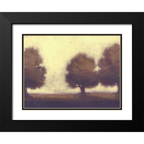 Calm Meadow I Black Modern Wood Framed Art Print with Double Matting by Wyatt Jr., Norman