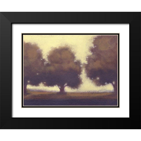 Calm Meadow II Black Modern Wood Framed Art Print with Double Matting by Wyatt Jr., Norman