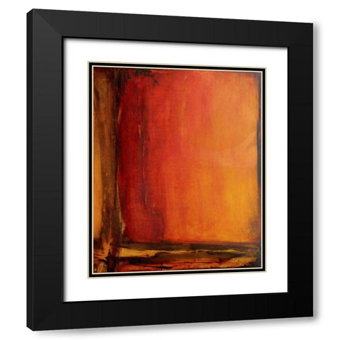 Red Dawn II Black Modern Wood Framed Art Print with Double Matting by Ashley, Erin