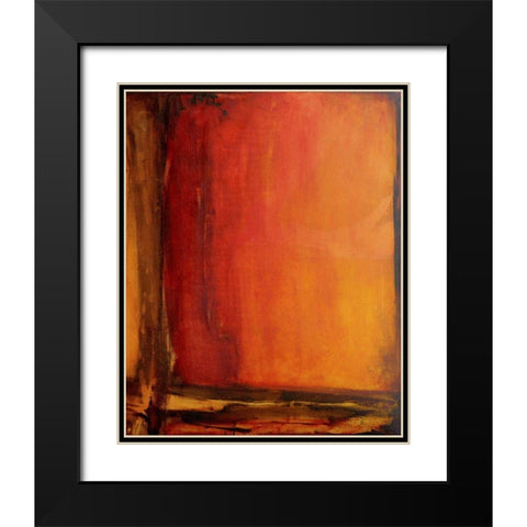 Red Dawn II Black Modern Wood Framed Art Print with Double Matting by Ashley, Erin