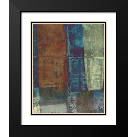 Jade Earth I Black Modern Wood Framed Art Print with Double Matting by Vision Studio